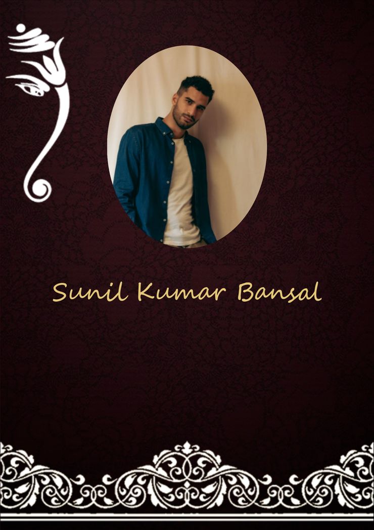 Regal Damask marriage biodata template — view free sample PDF